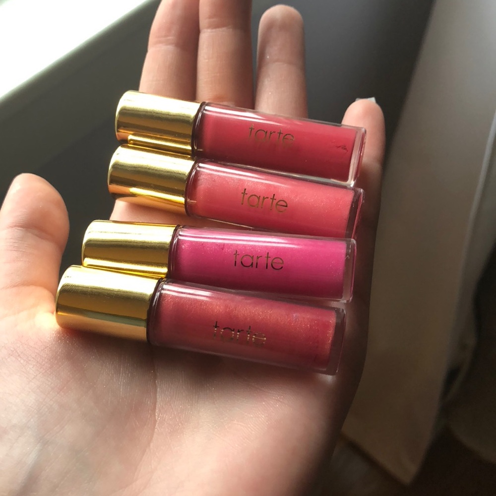 Four Tarte lipgloss minis